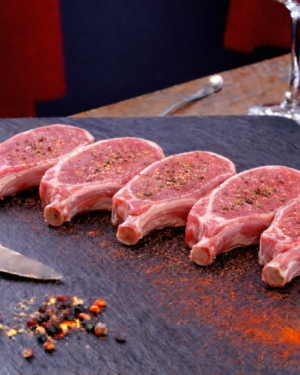 Côte de porc première 2x10 pièces (total d'environ 2,9 kg)